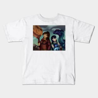 Girls with Dinosaurs Kids T-Shirt